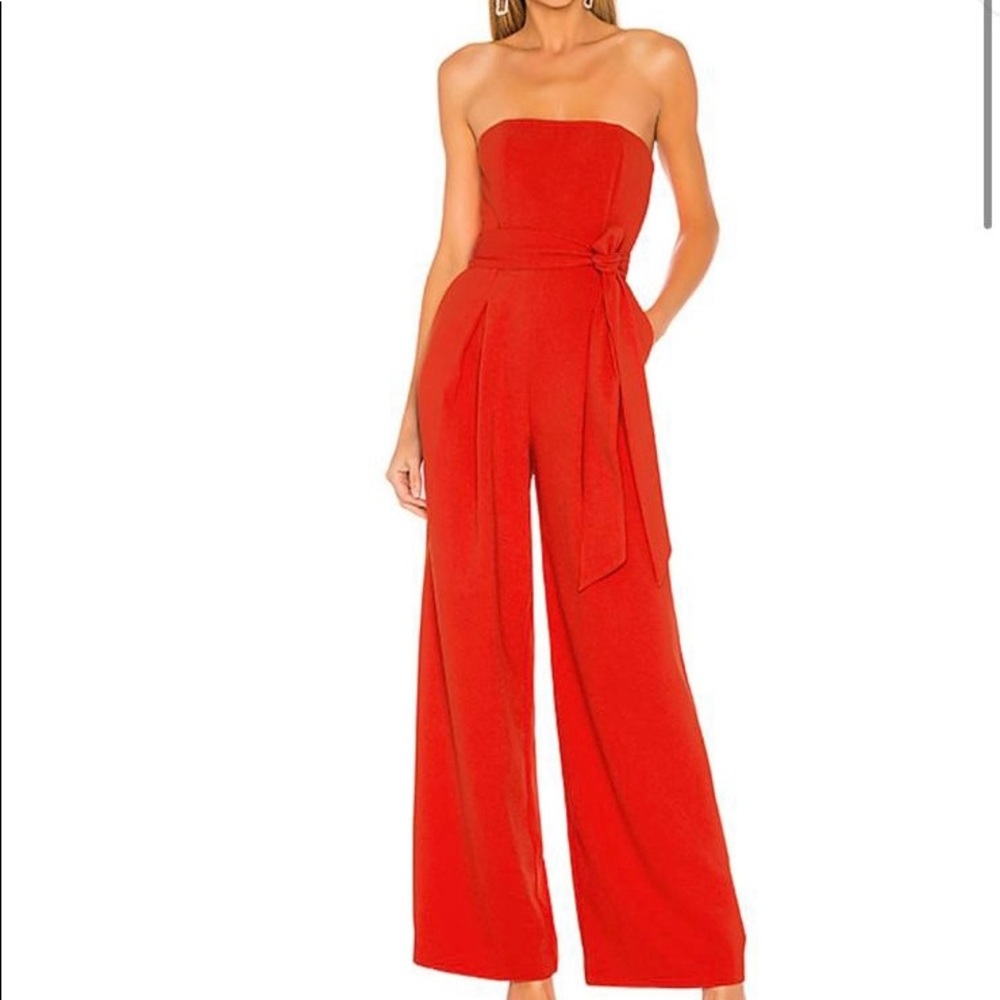 NBD Red/orange Jumpsuit